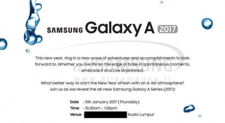 گوشی های سامسونگ سری Galaxy A (2017) با گواهی IP68 تایید شد