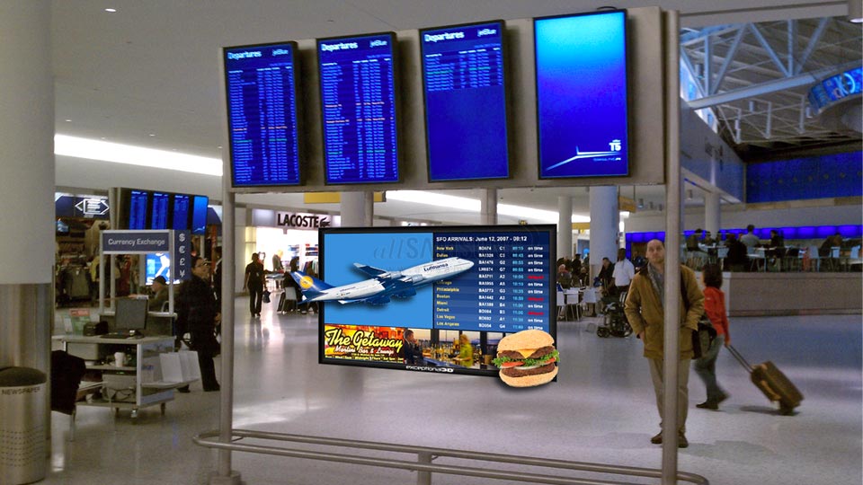 نقش دیجیتال ساینیج ها در فرودگاهها و برای سرگرمی مسافران و تبلیغات