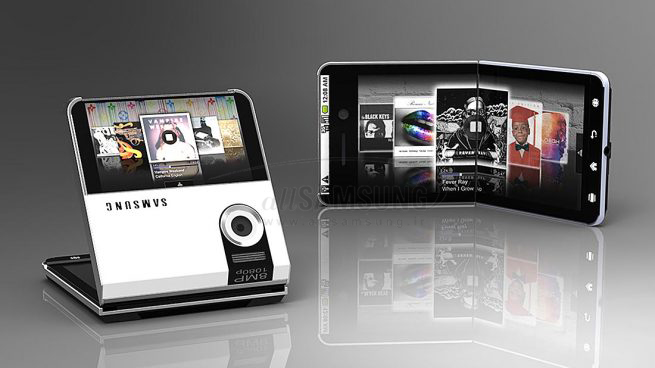 نمایش خصوصی صفحه نمایش گوشی تاشوی سامسونگ در CES 2018