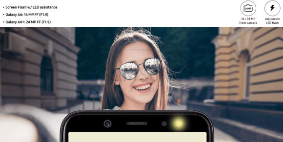 گوشی جدید گلکسی A6 پلاس 2018 با دوربین سلفی 24MP و قابلیت های جدید