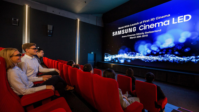 ورود سینما به یک دوره جدید با تلویزیون های LED 34 فوتی سامسونگ با تکنولوژی مدرن