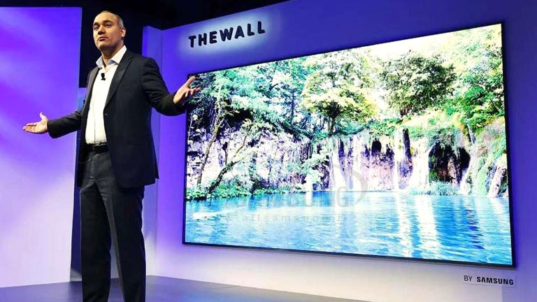 ارتقای فناوری تلویزیون 75 اینچی The Wall سامسونگ در سال 2019