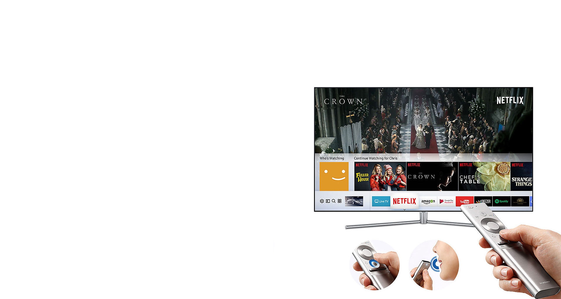 کنترل پیشرفته با تلویزیون QLED سامسونگ