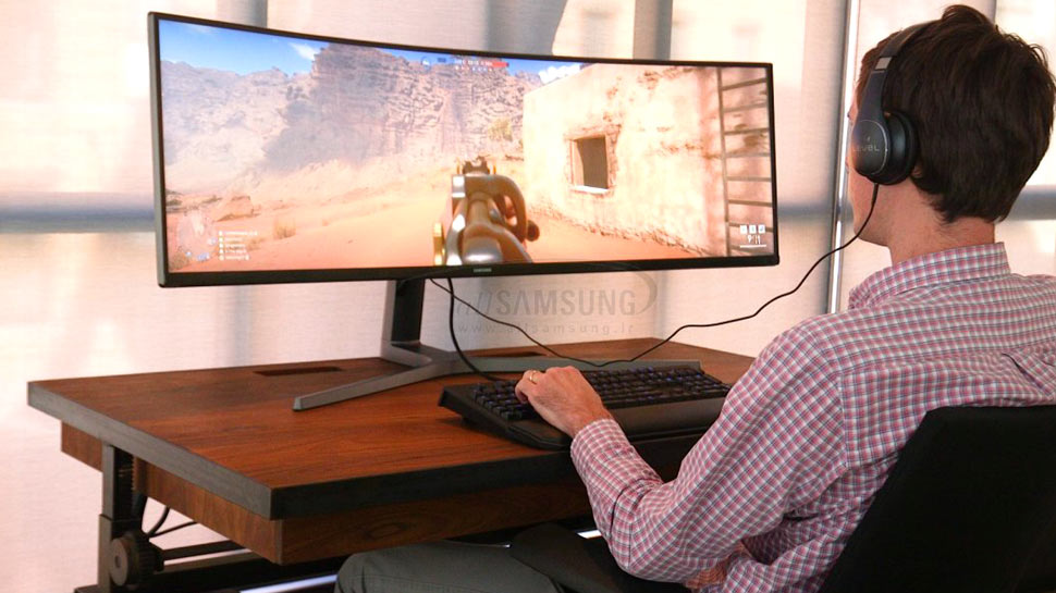 مانیتور CHG90 سامسونگ، پیشرفته ترین و عریض ترین مانیتور حرفه ای و بازی