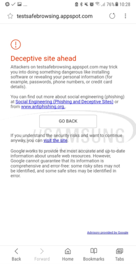 ویژگی جدید Protected Browsing مرورگر اینترنت سامسونگ برای امنیت بیشتر
