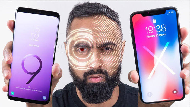 مقایسه سیستم اسکن هوشمند گوشی های سامسونگ و تکنولوژی  Face ID اپل