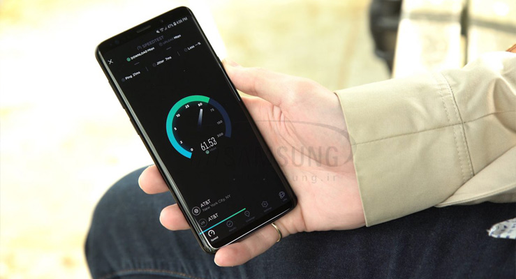 مقایسه سرعت LTE گوشی گلکسی اس 9 و گلکسی اس 9 پلاس سامسونگ و آیفون X اپل