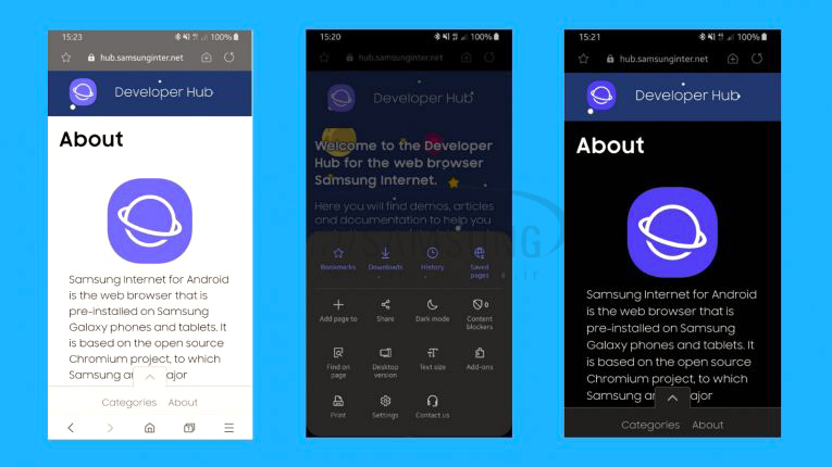 آپدیت مهم مرورگر اندروید سامسونگ در رابط کاربری One UI