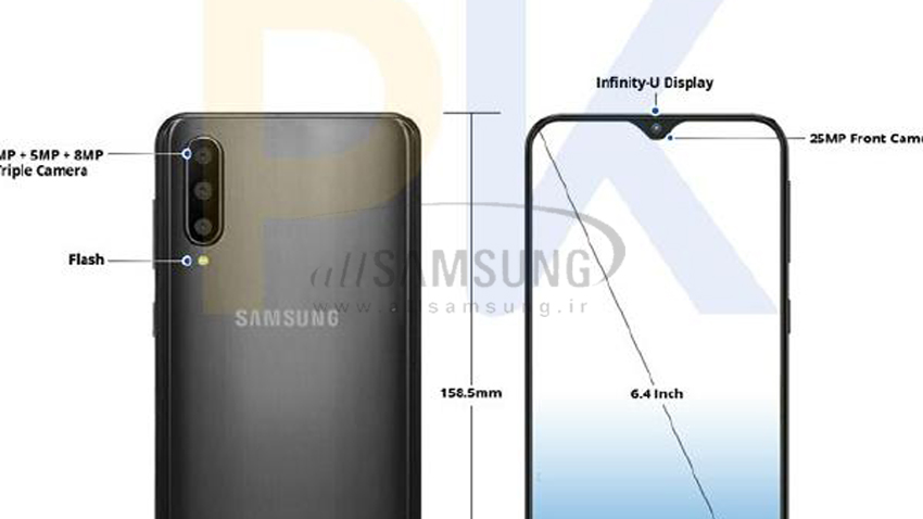 گلکسی A50 با دوربین سه گانه و نمایشگر جدید Infinity-U و سایر قابلیت های جدید
