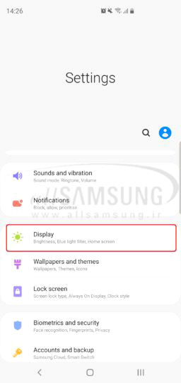 نحوه فعالسازی فونت سامسونگ وان در گوشی گلکسی S10 