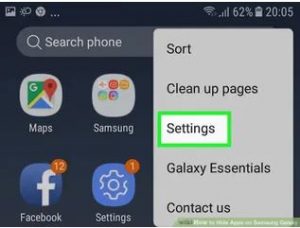 مخفی کردن برنامه در گوشی سامسونگ