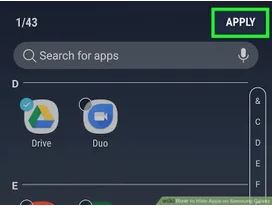 مخفی کردن برنامه در گوشی سامسونگ