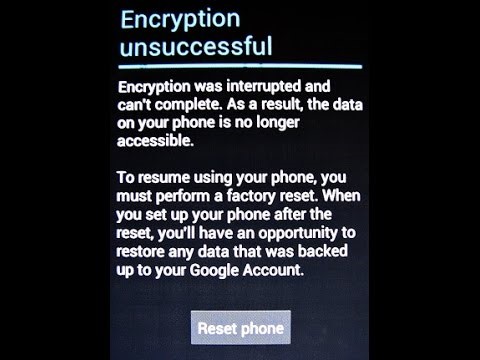 علت خطای Encrypt Unsuccessful گوشی سامسونگ