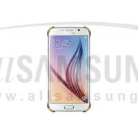 گلکسی اس 6 سامسونگ کلیر کاور طلایی Samsung Galaxy S6 Clear Cover Gold