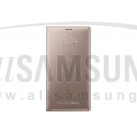 گلکسی نوت 4 سامسونگ ال ای دی فلیپ ولت طلایی Samsung Galaxy Note4 LED Flip Wallet Gold