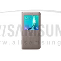 گلکسی اس 6 اج پلاس سامسونگ اس ویو کاور طلایی Samsung Galaxy S6 edge+ Plus S View Cover Gold