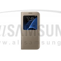 گلکسی اس 7 اج سامسونگ اس ویو کاور طلایی Samsung Galaxy S7 edge S View Cover Gold