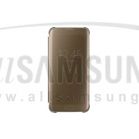 گلکسی اس 7 اج سامسونگ کلیر ویو کاور طلایی Samsung Galaxy S7 edge Clear View Cover Gold