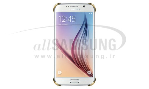 گلکسی اس 6 سامسونگ کلیر کاور طلایی Samsung Galaxy S6 Clear Cover Gold