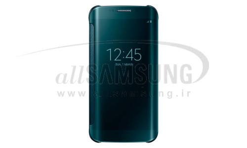گلکسی اس 6 اج سامسونگ کلیر ویو کاور سبز Samsung Galaxy S6 Edge Clear View Cover Green