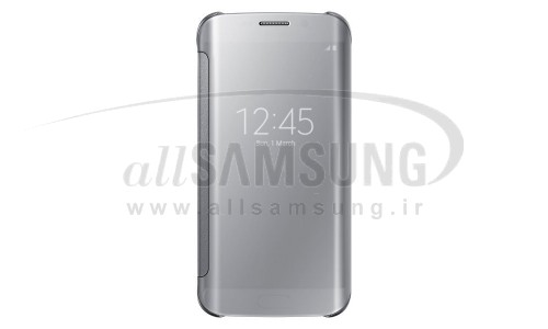 گلکسی اس 6 اج سامسونگ کلیر ویو کاور نقره ای Samsung Galaxy S6 Edge Clear View Cover Silver