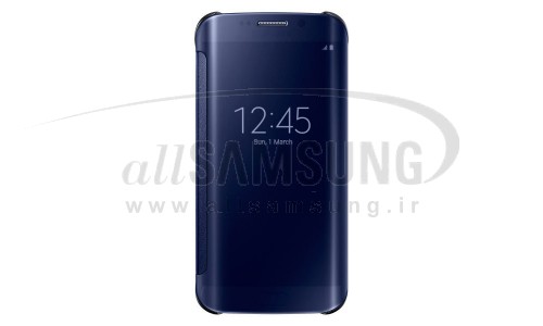 گلکسی اس 6 اج سامسونگ کلیر ویو کاور مشکی Samsung Galaxy S6 Edge Clear View Cover Black