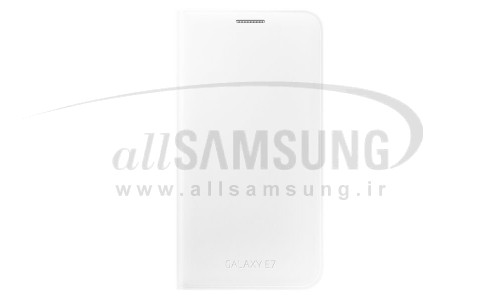 گلکسی ایی 7 سامسونگ فلیپ ولت سفید Samsung Galaxy E7 Flip Wallet White