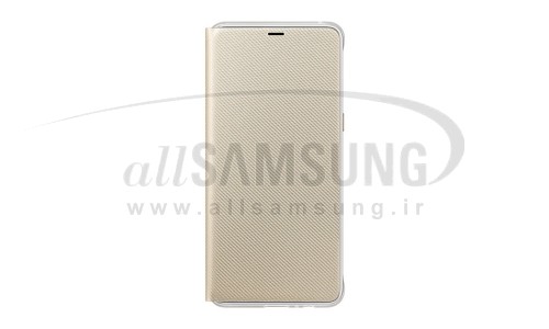 گوشی سامسونگ گلکسی ای 8 پلاس نئون فلیپ کاور طلایی Samsung Galaxy A8+ 2018 Neon Flip Cover FA730P Gold