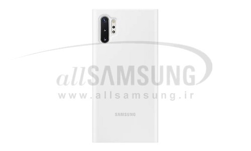 گلکسی نوت 10 پلاس سامسونگ کلیر ویو کاور سفید Samsung Galaxy Note10+ Clear View Cover White