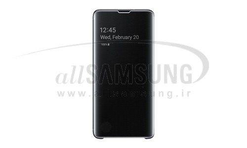 گلکسی اس 10 سامسونگ کلیر ویو کاور مشکی Samsung Galaxy S10 Clear View Cover Black