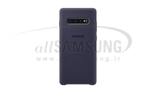 گلکسی اس 10 پلاس سامسونگ سیلیکون کاور سرمه ای Samsung Galaxy S10+ Silicone Cover Navy EF-PG975TN