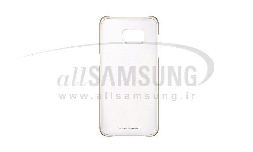 گلکسی اس 7 سامسونگ کلیر کاور طلایی Samsung Galaxy S7 Clear Cover Gold