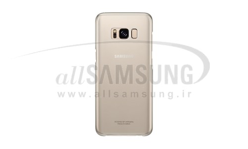 گلکسی اس 8 سامسونگ کلیر کاور طلایی Samsung Galaxy S8 Clear Cover Gold EF-QG950CF