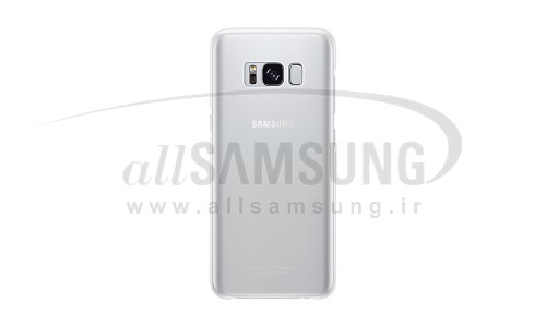 گلکسی اس 8 سامسونگ کلیر کاور نقره ای Samsung Galaxy S8 Clear Cover Silver EF-QG950CS