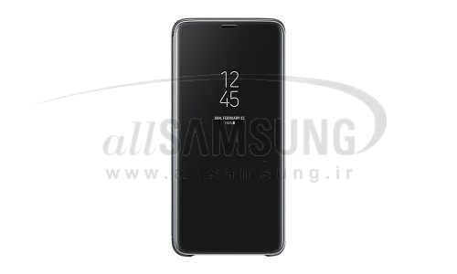 گلکسی اس 9 پلاس سامسونگ کلیر ویو استندینگ کاور مشکی Samsung Galaxy S9+ Clear View Standing Cover Black