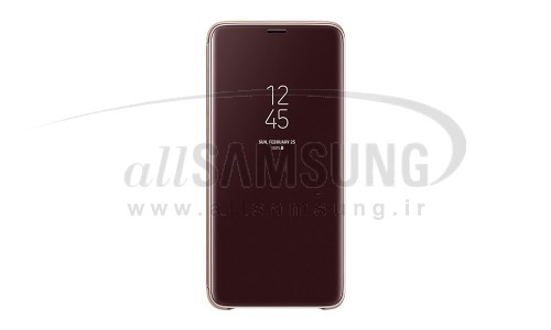 گلکسی اس 9 پلاس سامسونگ کلیر ویو استندینگ کاور طلایی Samsung Galaxy S9+ Clear View Standing Cover Gold