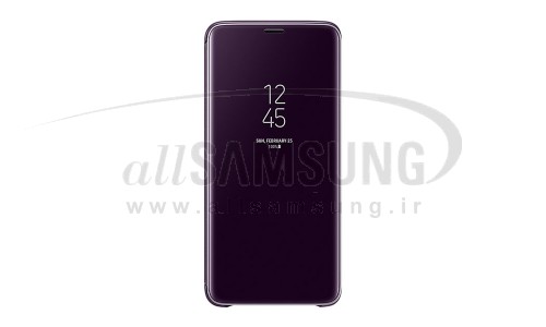 گلکسی اس 9 پلاس سامسونگ کلیر ویو استندینگ کاور بنفش Samsung Galaxy S9+ Clear View Standing Cover Purple