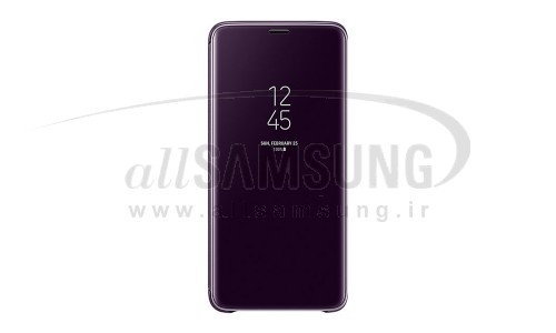 گلکسی اس 9 سامسونگ کلیر ویو استندینگ کاور بنفش Samsung Galaxy S9 Clear View Standing Cover Purple