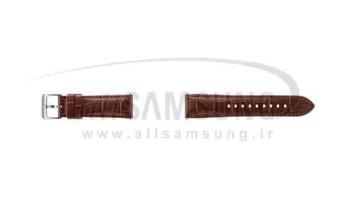 گیر اس 3 سامسونگ بند ساعت چرمی قهوه ای Samsung Gear S3 Alligator Grain Leather Band Brown ET-YSA76MD