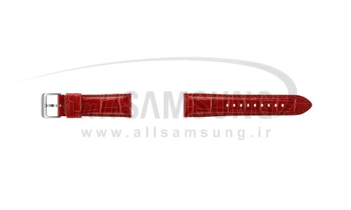 گیر اس 3 سامسونگ بند ساعت چرمی قرمز Samsung Gear S3 Alligator Grain Leather Band Red ET-YSA76MR