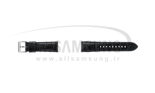 گیر اس 3 سامسونگ بند ساعت چرمی مشکی Samsung Gear S3 Alligator Grain Leather Band Black ET-YSA76MB