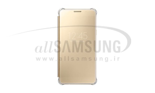 گلکسی ای 7 2016 سامسونگ کلیر ویو کاور طلایی Samsung Galaxy A7 2016 Clear View Cover Gold