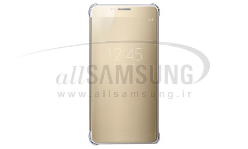 گلکسی نوت 5 سامسونگ کلیر ویو کاور طلایی Samsung Galaxy Note5 Clear View Cover Gold