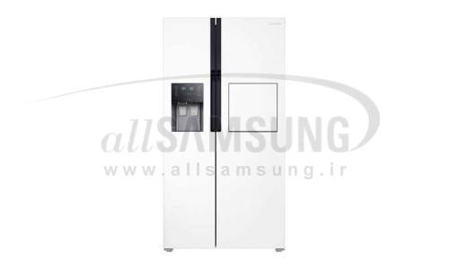 یخچال فریزر ساید بای ساید سامسونگ 23 فوت آر اس 223 سفید چرمی Samsung Side By Side RS223 White