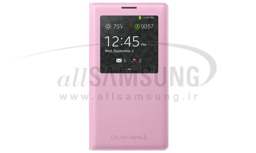 گلکسی نوت 3 سامسونگ اس ویو کاور صورتی Samsung Galaxy Note3 S View Cover Pink