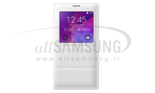 گلکسی نوت 4 سامسونگ اس ویو کاور سفید Samsung Galaxy Note4 S View Cover White