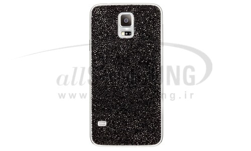گلکسی اس 5 سامسونگ کاور کریستالی مشکی Samsung Galaxy S5 Swarovski Crystal Battery Cover Black