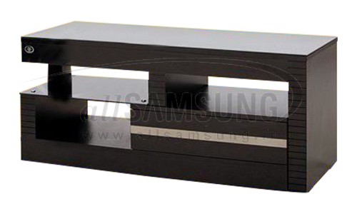 میز تلویزیون سامسونگ مدل R122 مشکی نقره ای Tv Stand R122 Black High Gloss