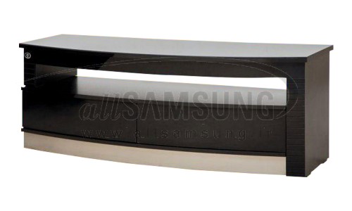 میز تلویزیون سامسونگ مدل R412 مشکی نقره ای Tv Stand R412 Black Silver Gloss