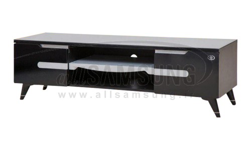 میز تلویزیون سامسونگ مدل R414 مشکی نقره ای Tv Stand R414 Black Silver Gloss